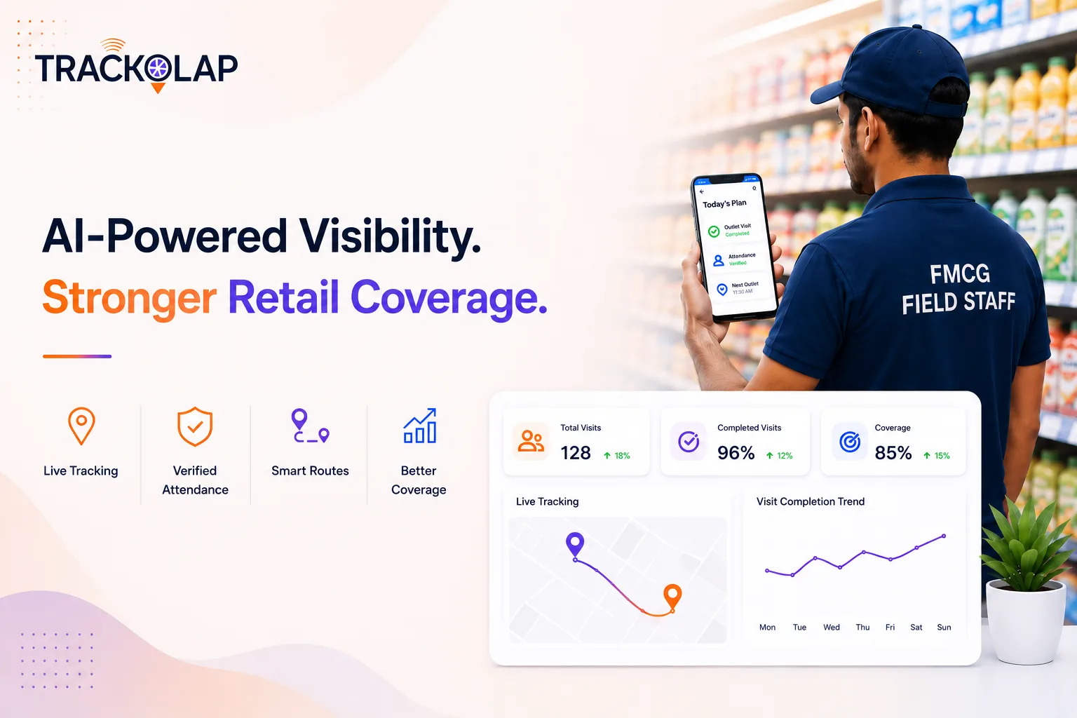 How FMCG Brands Improve Retail Coverage with Field Staff Tracking Software