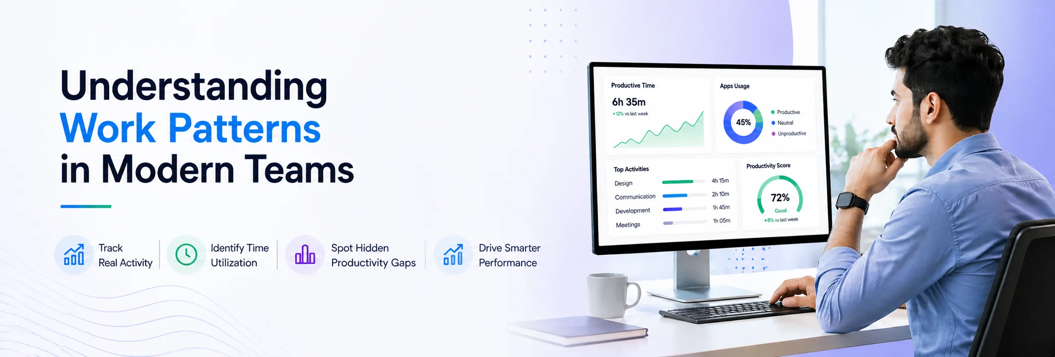 How Employee Productivity Software Helps Identify Hidden Productivity Gaps illustration