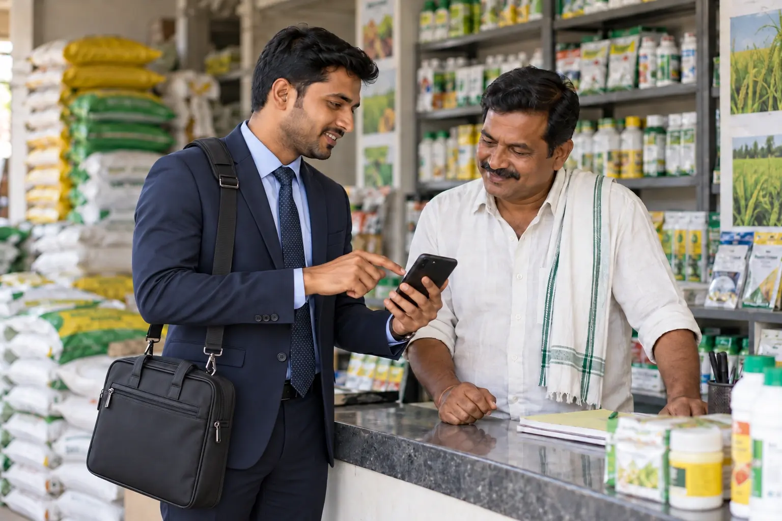 Field rep at an agri inputs and fertiliser retailer