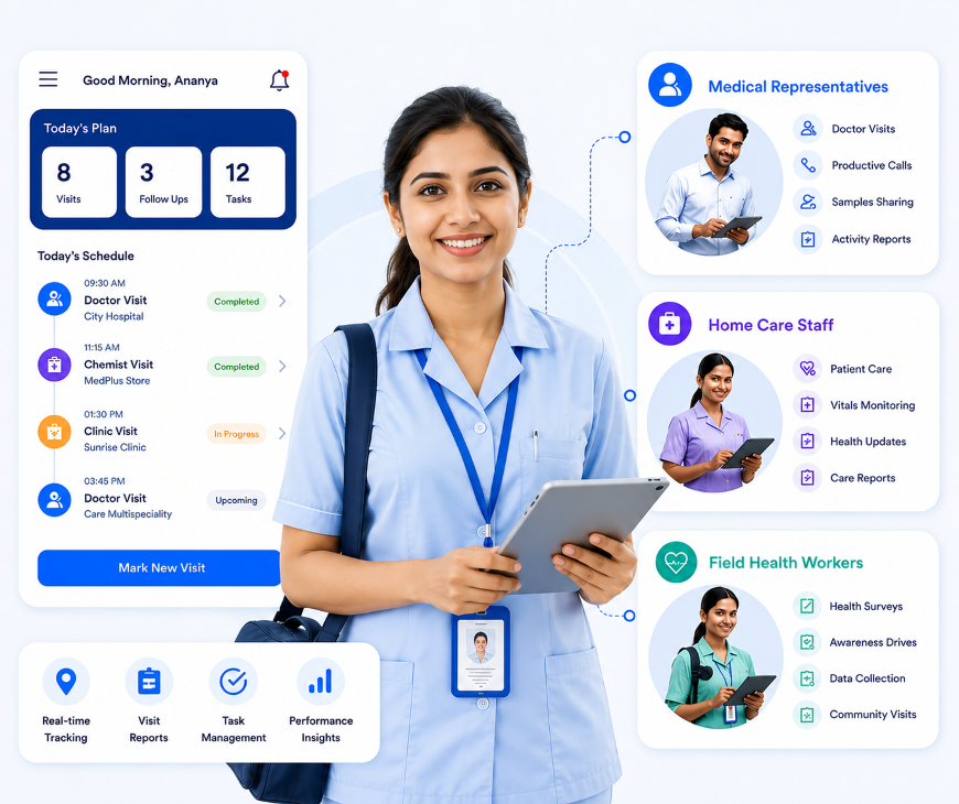 TrackOlap field workforce management for Healthcare and Pharma