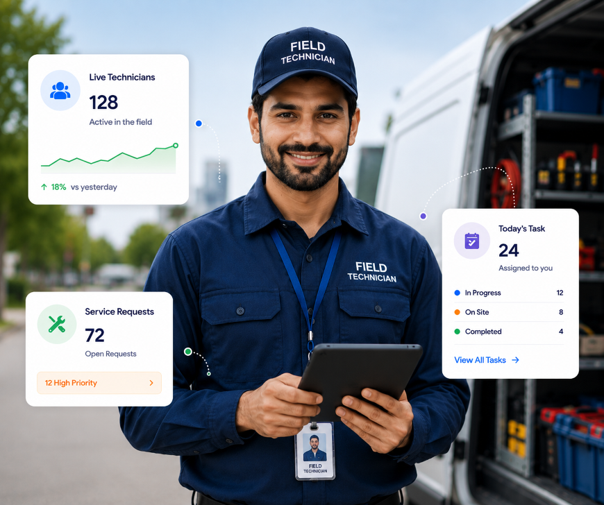 TrackOlap field workforce management for Telecom