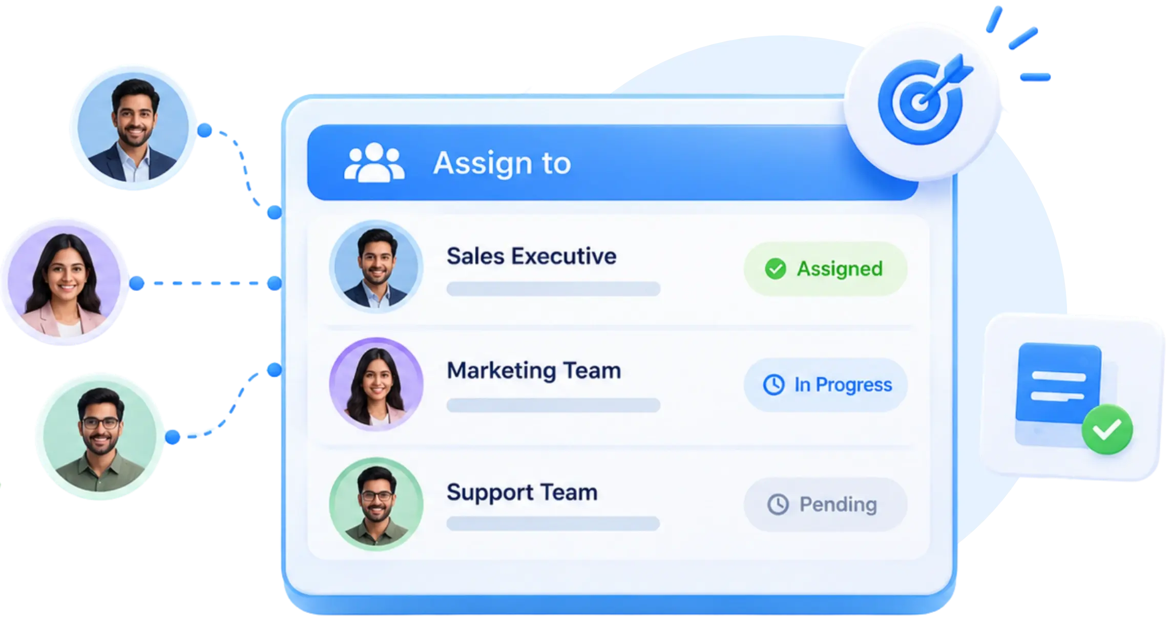 TrackOlap assigning sales enquiries to the appropriate representative and team